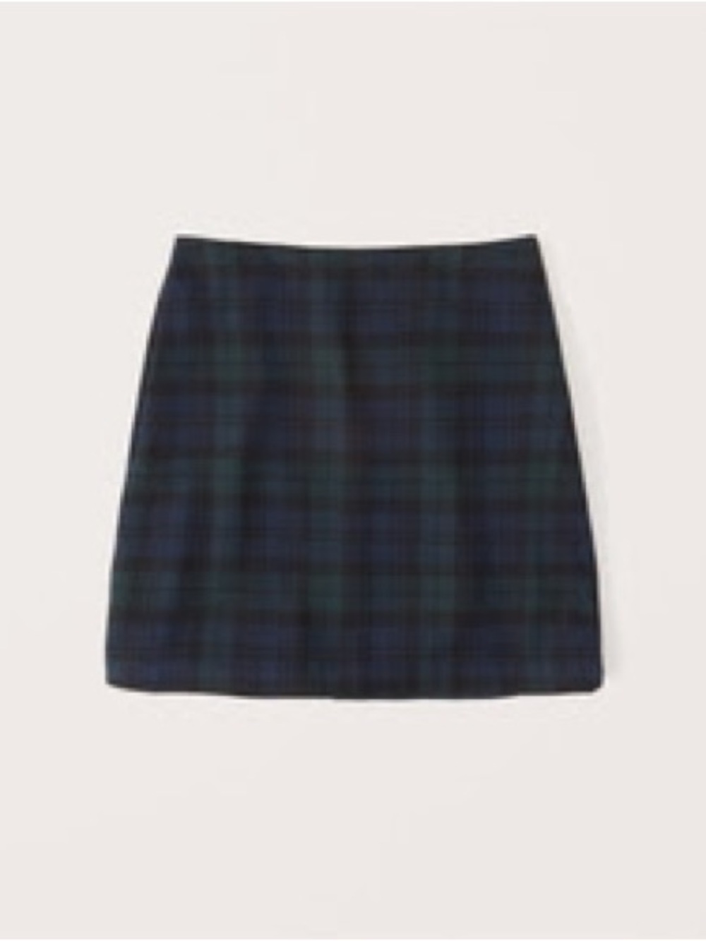 Abercrombie & Fitch Wool-Blend Plaid Mini Skirt